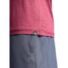 Gaiam Mens Everyday Basic Crewneck Top, Standard Fit, Stretch Midweight Material(Beet Heather)
