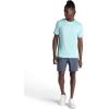 Gaiam Mens Everyday Basic Crewneck Top, Standard Fit, Stretch Midweight Material(Bonnie Blue)