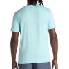 Gaiam Mens Everyday Basic Crewneck Top, Standard Fit, Stretch Midweight Material(Bonnie Blue)