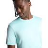 Gaiam Mens Everyday Basic Crewneck Top, Standard Fit, Stretch Midweight Material(Bonnie Blue)