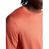 Gaiam Mens Everyday Basic Crewneck Top, Standard Fit, Stretch Midweight Material(Bruschetta)