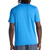 Gaiam Mens Everyday Basic Crewneck Top, Standard Fit, Stretch Midweight Material(Campanula)