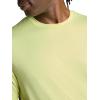 Gaiam Mens Everyday Basic Crewneck Top, Standard Fit, Stretch Midweight Material(Lime Sherbet)