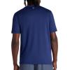 Gaiam Mens Everyday Basic Crewneck Top, Standard Fit, Stretch Midweight Material(Medieval Blue)