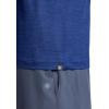 Gaiam Mens Everyday Basic Crewneck Top, Standard Fit, Stretch Midweight Material(Medieval Blue Heather)