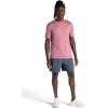 Gaiam Mens Everyday Basic Crewneck Top, Standard Fit, Stretch Midweight Material(Mesa Rose)