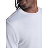 Gaiam Mens Everyday Basic Crewneck Top, Standard Fit, Stretch Midweight Material(Microchip)