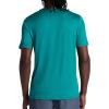 Gaiam Mens Everyday Basic Crewneck Top, Standard Fit, Stretch Midweight Material(Quetzal Green)