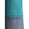 Gaiam Mens Everyday Basic Crewneck Top, Standard Fit, Stretch Midweight Material(Sea Spray Heather)