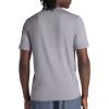 Gaiam Mens Everyday Basic Crewneck Top, Standard Fit, Stretch Midweight Material(Sleet)
