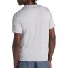 Gaiam Mens Everyday Basic Crewneck Top, Standard Fit, Stretch Midweight Material(Sleet Heather)