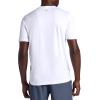 Gaiam Mens Everyday Basic Crewneck Top, Standard Fit, Stretch Midweight Material(Stark White)