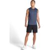 Gaiam Mens Everyday Basic Muscle Tank Top, Standard Fit, Stretch Midweight Material(Cool Grey)
