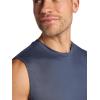 Gaiam Mens Everyday Basic Muscle Tank Top, Standard Fit, Stretch Midweight Material(Cool Grey)