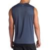 Gaiam Mens Everyday Basic Muscle Tank Top, Standard Fit, Stretch Midweight Material(Cool Grey)