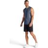 Gaiam Mens Everyday Basic Muscle Tank Top, Standard Fit, Stretch Midweight Material(Cool Grey Heather)