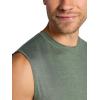 Gaiam Mens Everyday Basic Muscle Tank Top, Standard Fit, Stretch Midweight Material(Duck Green Heather)