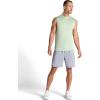 Gaiam Mens Everyday Basic Muscle Tank Top, Standard Fit, Stretch Midweight Material(Dusty Green Heather)