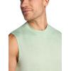 Gaiam Mens Everyday Basic Muscle Tank Top, Standard Fit, Stretch Midweight Material(Dusty Green Heather)
