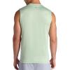 Gaiam Mens Everyday Basic Muscle Tank Top, Standard Fit, Stretch Midweight Material(Dusty Green Heather)