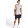 Gaiam Mens Everyday Basic Muscle Tank Top, Standard Fit, Stretch Midweight Material(Sleet Heather)