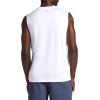 Gaiam Mens Everyday Basic Muscle Tank Top, Standard Fit, Stretch Midweight Material(Stark White)