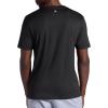 Gaiam Mens Everyday Basic V-Neck Top, Standard Fit, Stretch Midweight Material(Black)