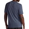 Gaiam Mens Everyday Basic V-Neck Top, Standard Fit, Stretch Midweight Material(Cool Grey Heather)