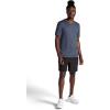 Gaiam Mens Everyday Basic V-Neck Top, Standard Fit, Stretch Midweight Material(Cool Grey Heather)