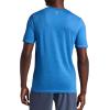 Gaiam Mens Everyday Basic V-Neck Top, Standard Fit, Stretch Midweight Material(Federal Blue Heather)