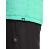 Gaiam Mens Everyday Basic V-Neck Top, Standard Fit, Stretch Midweight Material(Future Teal Heather)