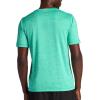 Gaiam Mens Everyday Basic V-Neck Top, Standard Fit, Stretch Midweight Material(Future Teal Heather)