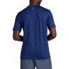 Gaiam Mens Everyday Basic V-Neck Top, Standard Fit, Stretch Midweight Material(Medieval Blue Heather)