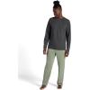 Gaiam Mens Flow State Pant, Relaxed Fit, 29” Inseam, Stretch Lightweight Material(Sea Spray)