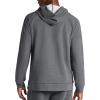 Gaiam Men’s Lotus Oblong Hoodie, Relaxed Fit, Stretch Heavyweight Terry Material(Charcoal Heather)