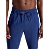 Gaiam Mens Lotus Oblong Pant, Standard Fit, 31” Inseam, Stretch Heavyweight Terry Material(Medieval Blue)