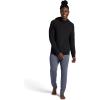 Gaiam Men’s Namaste Cowl Neck Hoodie, Standard Fit, Stretch Midweight Terry Material(Black)