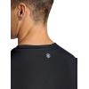 Gaiam Mens Omtech Short Sleeve Crewneck T-Shirt, Standard Fit, Stretch Lightweight Performance Material(Black)