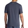 Gaiam Mens Omtech Short Sleeve Crewneck T-Shirt, Standard Fit, Stretch Lightweight Performance Material(Cool Grey)