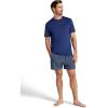 Gaiam Mens Omtech Short Sleeve Crewneck T-Shirt, Standard Fit, Stretch Lightweight Performance Material(Medieval Blue)