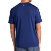 Gaiam Mens Omtech Short Sleeve Crewneck T-Shirt, Standard Fit, Stretch Lightweight Performance Material(Medieval Blue)