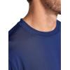 Gaiam Mens Omtech Short Sleeve Crewneck T-Shirt, Standard Fit, Stretch Lightweight Performance Material(Medieval Blue)