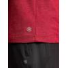 Gaiam Mens Power Long Sleeve Crewneck Top, Standard Fit, Stretch Heavyweight Fleece Material(Biking Red Heather)