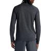 Gaiam Mens Power Long Sleeve Crewneck Top, Standard Fit, Stretch Heavyweight Fleece Material(Black Heather)