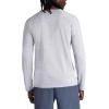 Gaiam Mens Power Long Sleeve Crewneck Top, Standard Fit, Stretch Heavyweight Fleece Material(Sleet Heather)