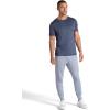 Gaiam Mens Restorative Jogger, Standard Fit, 30” Inseam, Stretch Midweight Material(Sleet Heather)