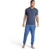 Gaiam Mens Serenity Flow Jogger, Standard Fit, 30” Inseam, Stretch Midweight Material(True Navy Heather)