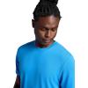 Gaiam Mens Stretch Tech T-Shirt, Standard Fit, Stretch Midweight Performance Material(Campanula)