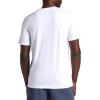 Gaiam Mens Stretch Tech T-Shirt, Standard Fit, Stretch Midweight Performance Material(Stark White)