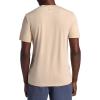 Gaiam Mens Stretch Tech T-Shirt, Standard Fit, Stretch Midweight Performance Material(White Pepper)